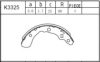 ASIMCO K3325 Brake Shoe Set